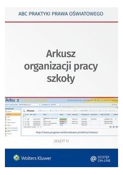Arkusz organizacji pracy szkoły