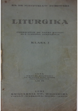 Liturgika, 1937 r.