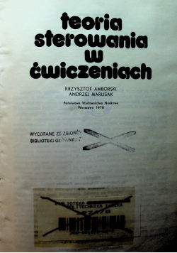 Teoria sterowania w ćwiczeniach