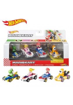 Hot Wheels Mario Kart 4-pak pojazdów
