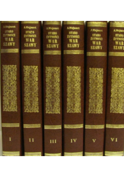 Starożytności Warszawskie tomy od 1 do 6 reprinty z 1848r.