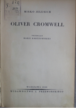 Oliver Cromwell 1936 r