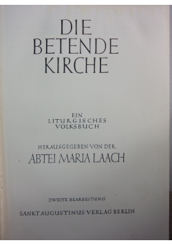 Die betende kirche, 1927 r.