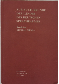 Zur kulturkunde der länder des deutschen sprachraums