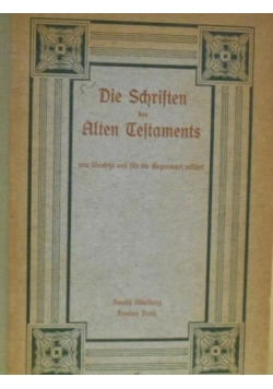 Die Schriften des Alten testaments, 1923r.