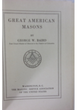 Great American Masons ,1924r.