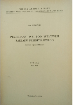 Przemiany wsi pod wpływem zakładu przemysłowego