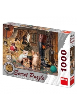 Puzzle 1000 Sekretna kolekcja Koty DINO