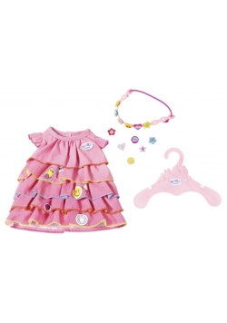Baby Born - Letnia sukienka z przypinkami