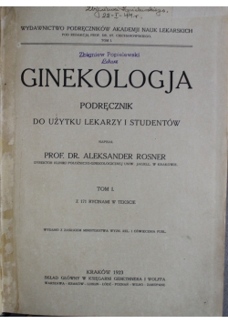 Ginekologja 1923 r