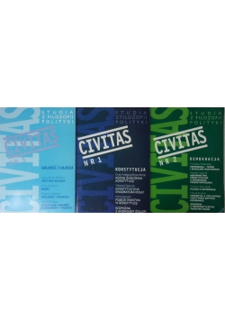 Civitas, Studia z filozofii polityki, tomy 1, 2, 5