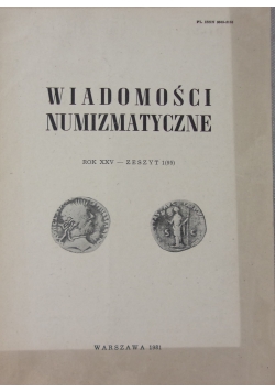 Wiadomości Numizmatyczne ,Zeszyt 1