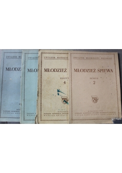Młodzież śpiewa 5 zeszytów  ok 1950 r.
