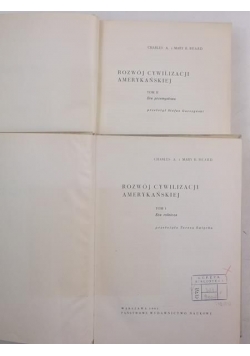 Rozwój cywilizacji amerykańskiej, Tom I-II