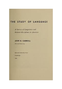 The study of language