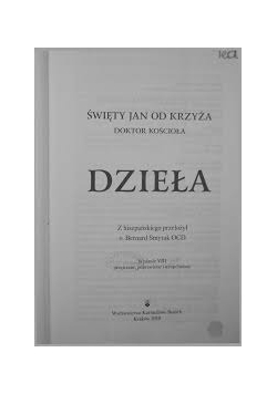 Dzieła św Jan od krzyża