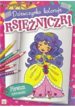 Dziewczynka koloruje - Księżniczki