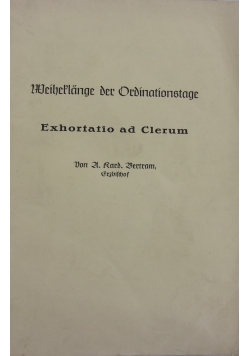 Weiheklange der Ordination stade, 1940 r.