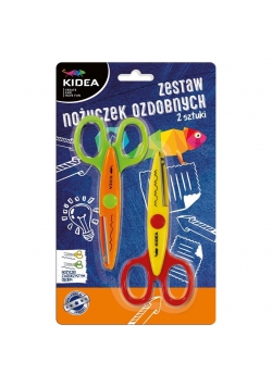 Zestaw 2 nożyczek ozdobnych KIDEA