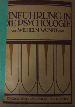 Einfuhrung in die Psychologie, 1913r.