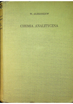 Chemia analityczna