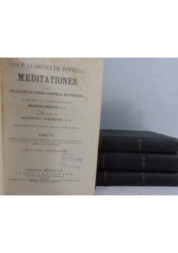 Meditationes,1889r.,zestaw 4 książek