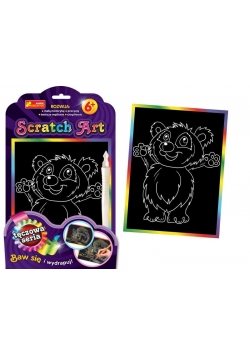Scratch Art. Tęczowa seria - Panda