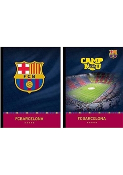 Zeszyt Fc Barcelona Sztywna Okładka A4 Kratka /6szt