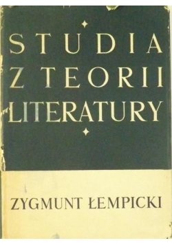 Studia z teorii literatury, Tom II