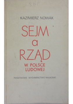 Sejm a rząd w Polsce Ludowej
