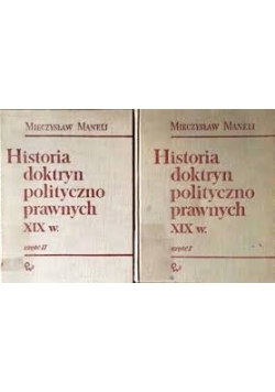 Historia doktryn polityczno prawnych XIX w. Zestaw 2 książek