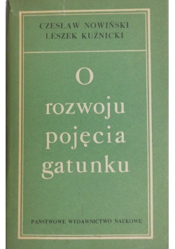 O rozwoju pojęcia gatunku