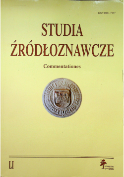 Studia źródłoznawcze tom LI