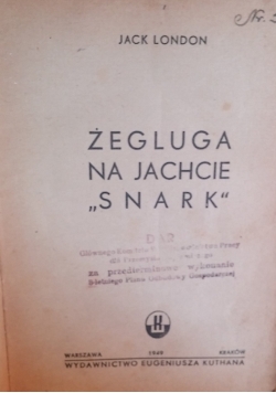 Żegluga na jachcie"Snark", 1949r.