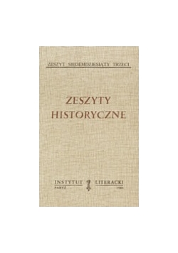 Zeszyty historyczne zeszyt 73