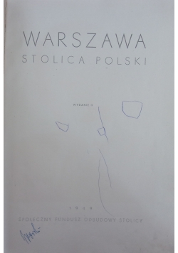 Warszawa - stolica polski,1949r.