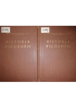 Historia Filozofji, Tom 1 i 2, ok. 1930 r.