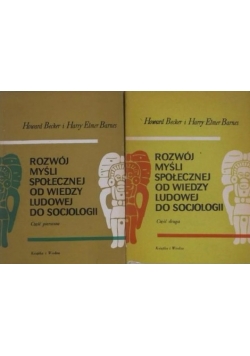 Rozwój myśli społecznej od wiedzy ludowej do socjologii, zestaw dwóch książek