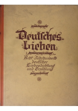 Deutsches Lieben, 1926 r.