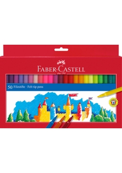Flamastry Faber-Castell Zamek 50 kolorów