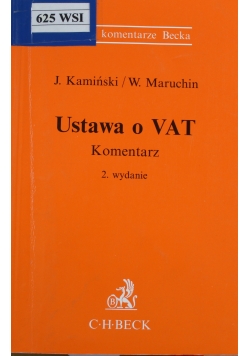 Ustawa o VAT Komentarz
