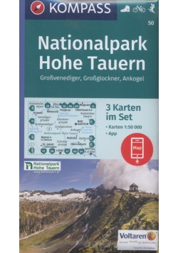 Hohe Tauren Park narodowy Wysokie Taury 1:50 000