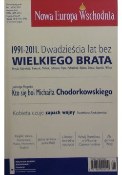 Dwumiesięcznik Nowa Europa Wschodnia, Nr 1 (XV)/2011