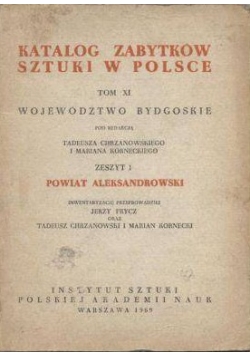 Katalog zabytków sztuki w Polsce tom 11 zeszyt 1