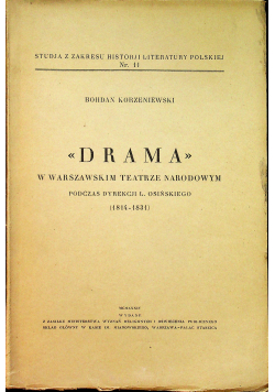 Drama w warszawskim Teatrze Narodowym 1934 r