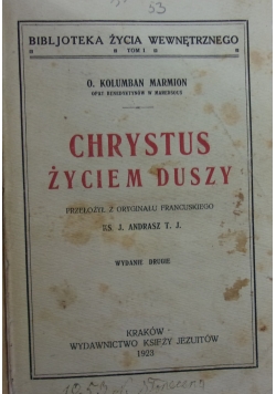 Chrystus życiem duszy ,1923 r.