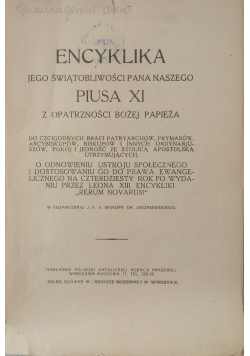 Encyklika ,1931 r.