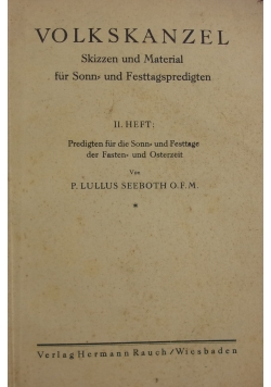 Volkskanzel, 1930r.