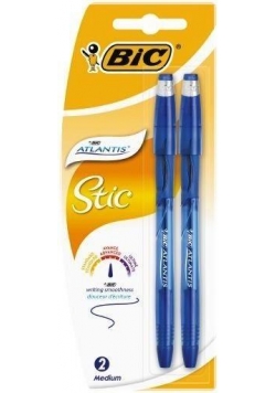 Długopis Atlantis Stic - niebieski 2szt BIC