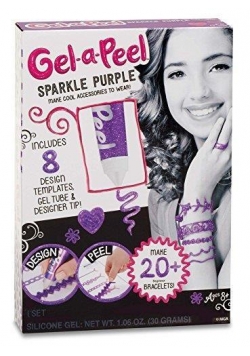 Gel-a-Peel Zestaw podstawowy - fioletowy brokat
